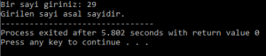 C Programlama Dersi Örnekleri - 5