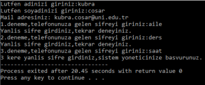 C Programlama Dersi Örnekleri - 6