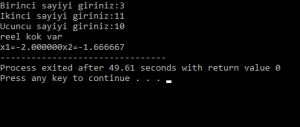 C Programlama Dersi Örnekleri - 3