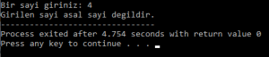 C Programlama Dersi Örnekleri - 5