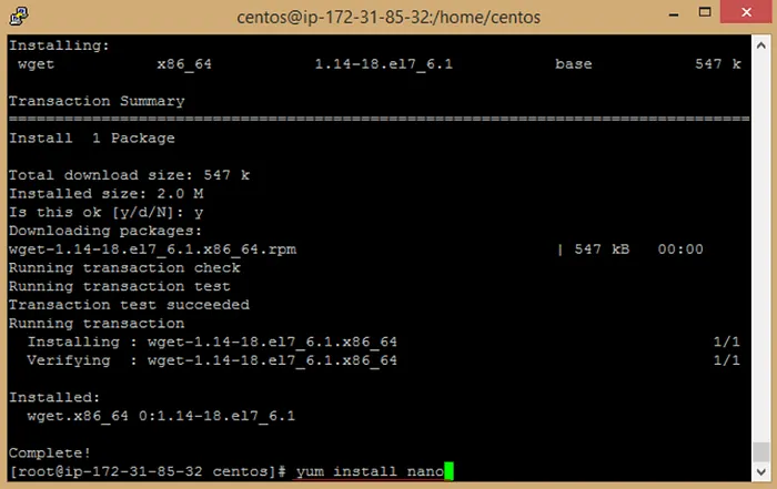 AWS EC2 Örneğinde cPanel ve WHM'yi dağıtın