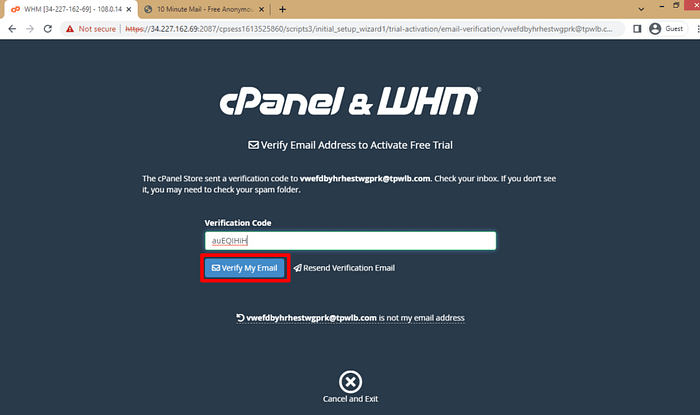 AWS EC2 Örneğinde cPanel ve WHM'yi dağıtın