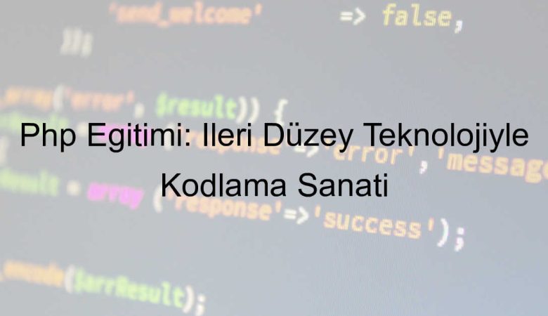 Php eğitimi